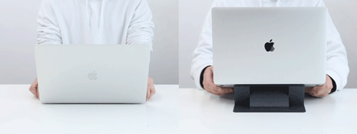 电签POS机：薄至3毫米的笔记本电脑支架！好轻、好便携